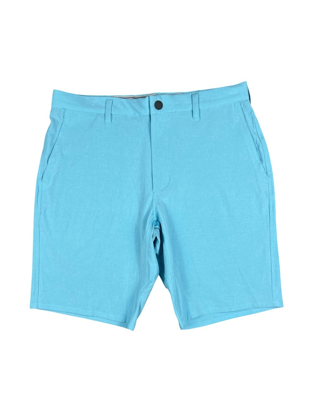 JOHNNIE-O MULLIGAN PERFORMANCE woven golf shorts aqua/monsoon size 30 8” inseam